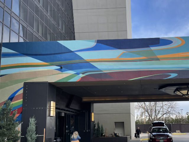 Renissance Hotel tours mural Denver quebec Central Park Colorado