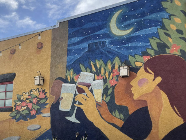 wine mural Union American Bistro Castel Rock Art Center