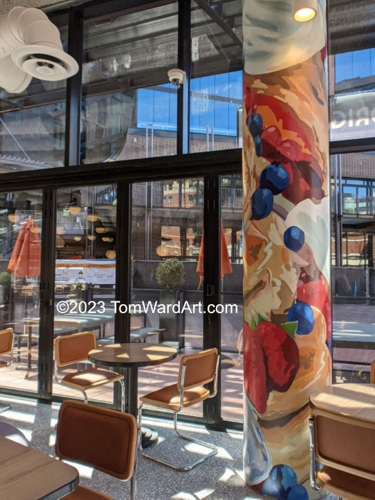 Denver Public art abstract murals McGregor Square The Original Resturant murl Coors Field